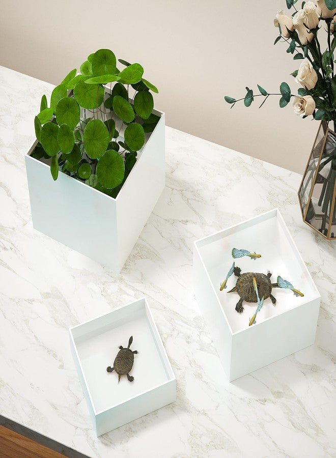 LUOBAO Acrylic Display Risers, 5-Sided Acrylic Riser with Hollow Bottoms,Perfect for Weddings,Cupcake Candy Food,Parties,Brunch,Buffet - Image 4