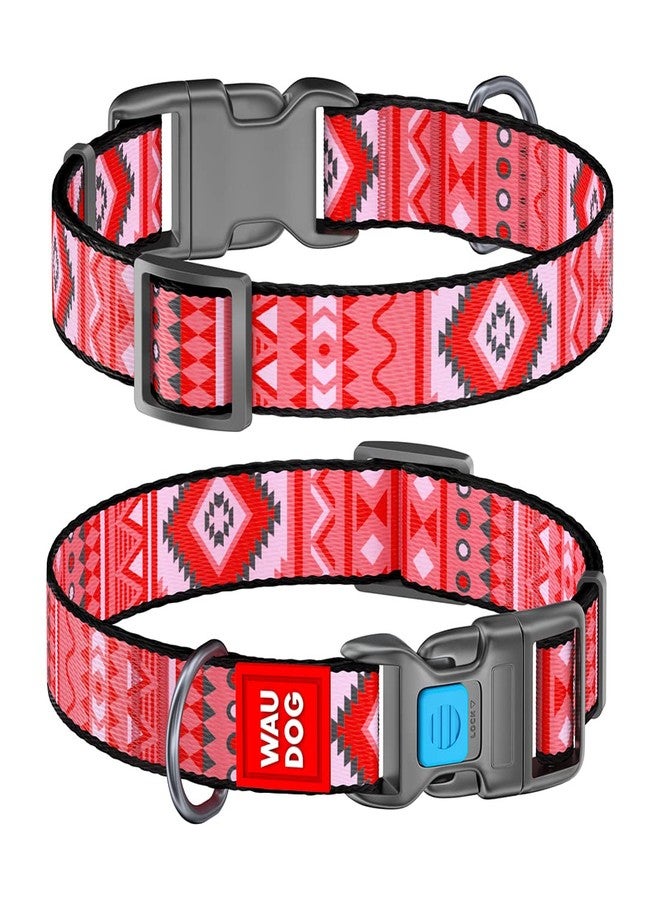 WAUDOG Adjustable Dog Collars - ETNO Printed Collars for Dogs & Puppies - Soft Durable & Strong Dog Collars - Nylon Dog Collars for Pets - Multicolor (23-35 cm) - Image 1