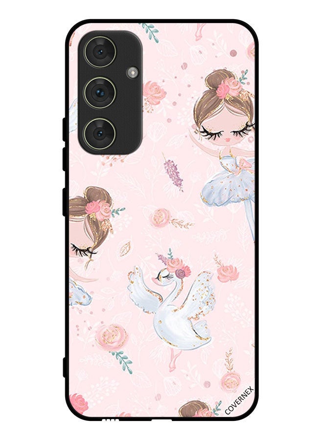 Covernex Protective Case Cover For Samsung Galaxy A54 Doly Girl And Flowers - Image 1