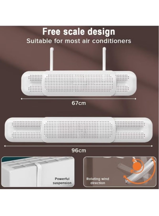 Adjustable Airflow Deflector For Split Air Conditioners, Air Diverters, Wind Direction Deflectors, Retractable Air Conditioner Deflector - Image 4
