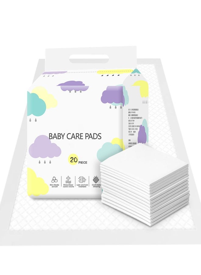 0TO1 TECH Disposable Changing Pads for Baby, Super Absorbent and Waterproof, Super Soft, Portable Diaper Pads (20Pcs)  - Image 1