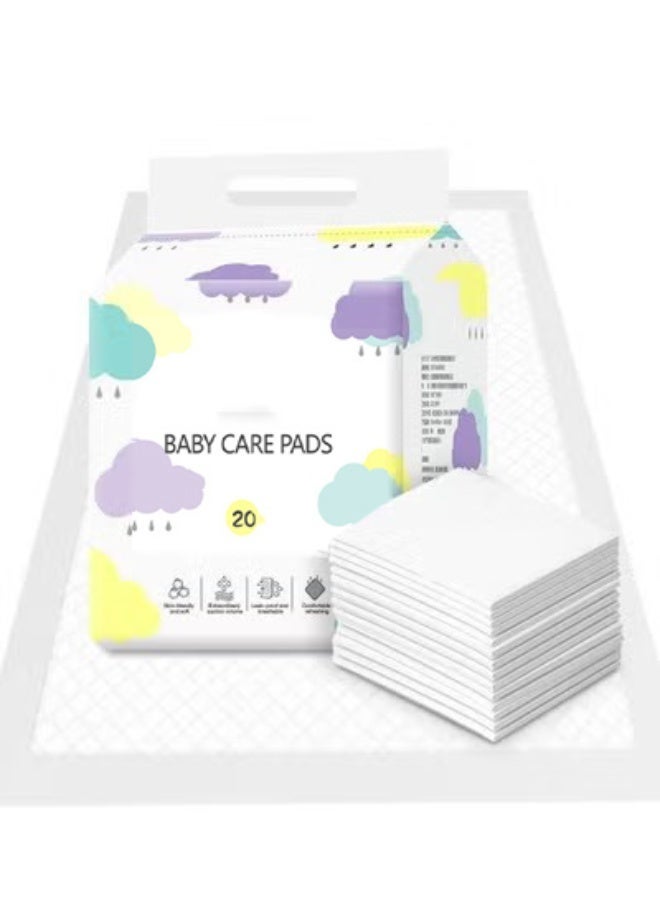 0TO1 TECH Disposable Baby Changing Pads 20Pcs | Ultra Absorbent & Waterproof | Hypoallergenic for Sensitive Skin | Travel-Friendly for Saudi Families | Leak-Proof Diaper Pads - Image 1