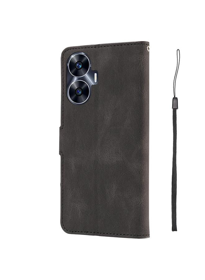 اس-توب جراب هاتف Realme C55 4G Global Fantasy مصنوع من جلد العجل الملمس - Image 3