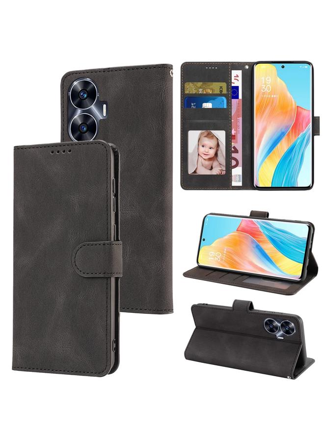 اس-توب جراب هاتف Realme C55 4G Global Fantasy مصنوع من جلد العجل الملمس - Image 1