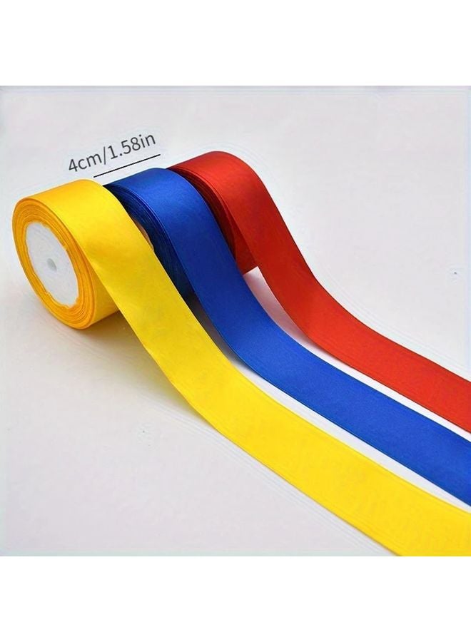 Red Satin Ribbon 22m x 4cm Floral Wedding Party Decorations Gift Wrapping Crafts - Image 3