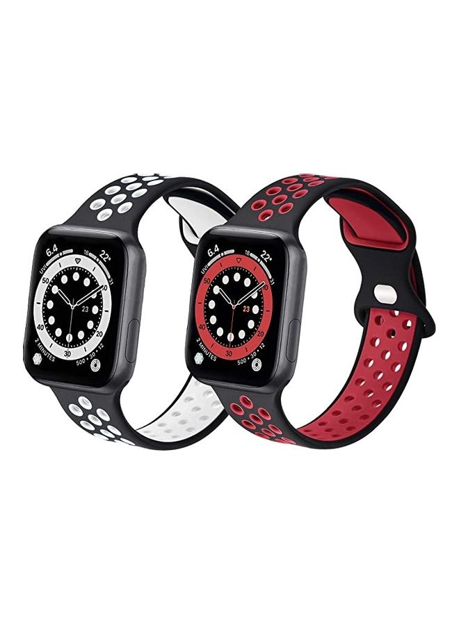 ICS 2-Piece Replacement Band For  Apple Watch Band 38/40 mm Multicolour - Image 1