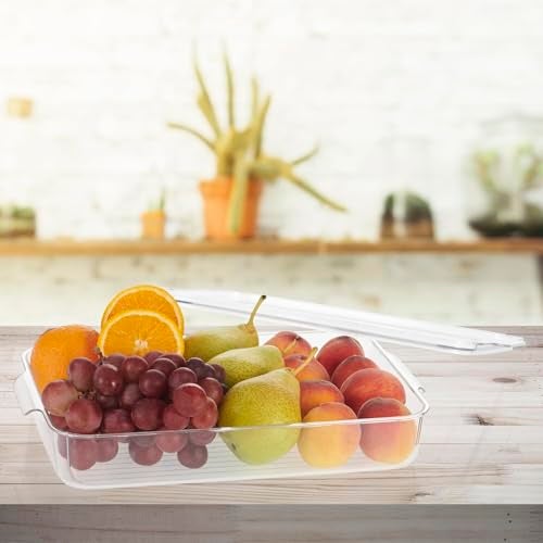 SCL Steelo Steelo Sofresh Small Organiser Plastic Container Kitchen, Air Tight Container Set Fridge safe US FDA Approved PET Food Grade Heavy Duty Material, BPA Free (2700 ml, Pack of 1) - Image 5