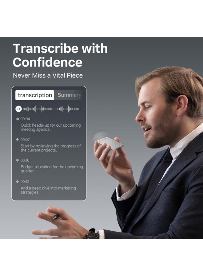 PLAUD Plaud Note AI Voice Recorder, Silver - Image 2