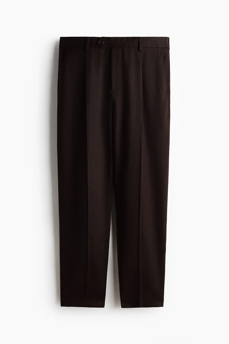 H&M  Regular Fit Tailored linen-blend trousers for Men | Best Price UAE