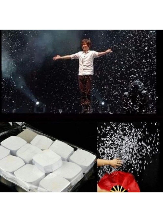 MilesMagic Set Of 10 Pcs Magic Snow Paper Storm Flakes (White) Party Stage Magicians Trick - Image 2