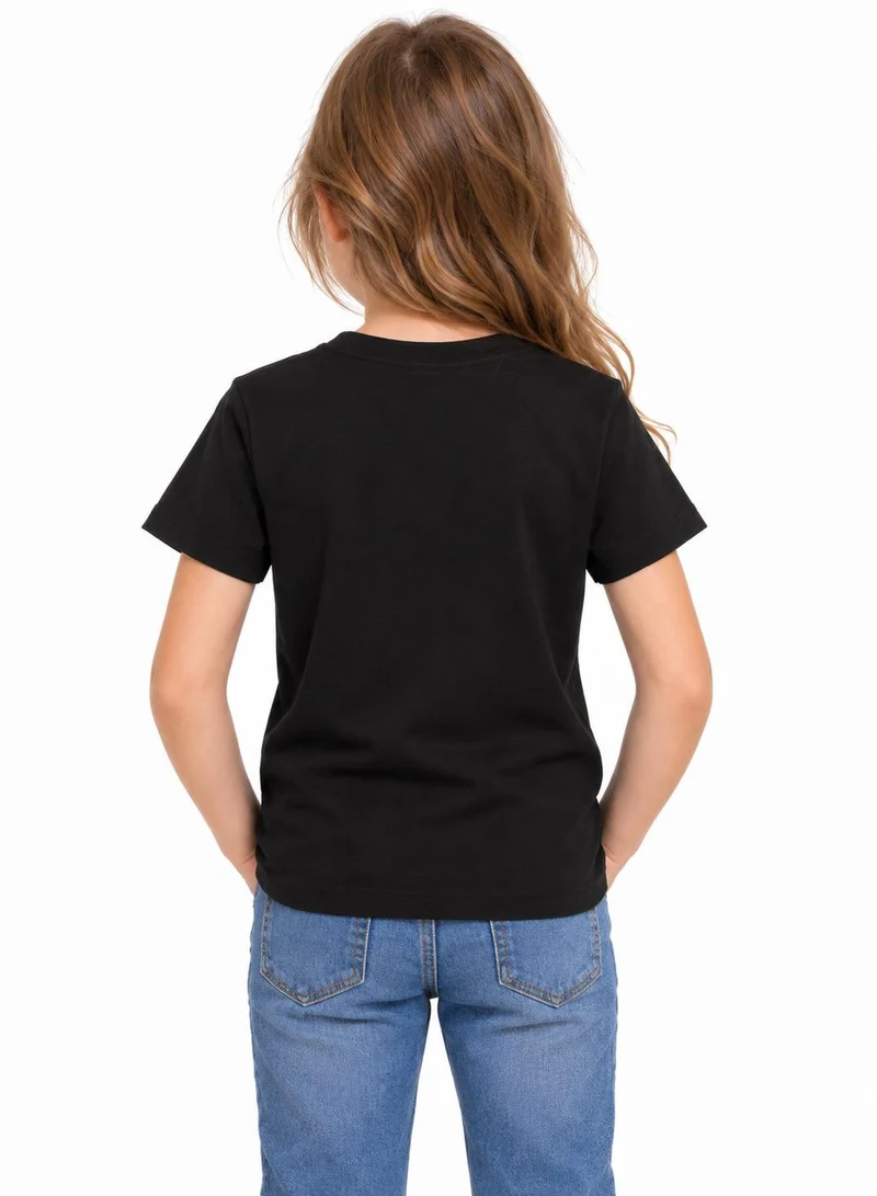 Babyqlo Kids Black Boo Ghost Halloween Cotton T-Shirt