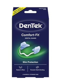 DenTek Comfort-Fit Dental Guard For Nighttime Teeth Grinding, Comfort-Fit Guard, 2 count(Pack of 1)