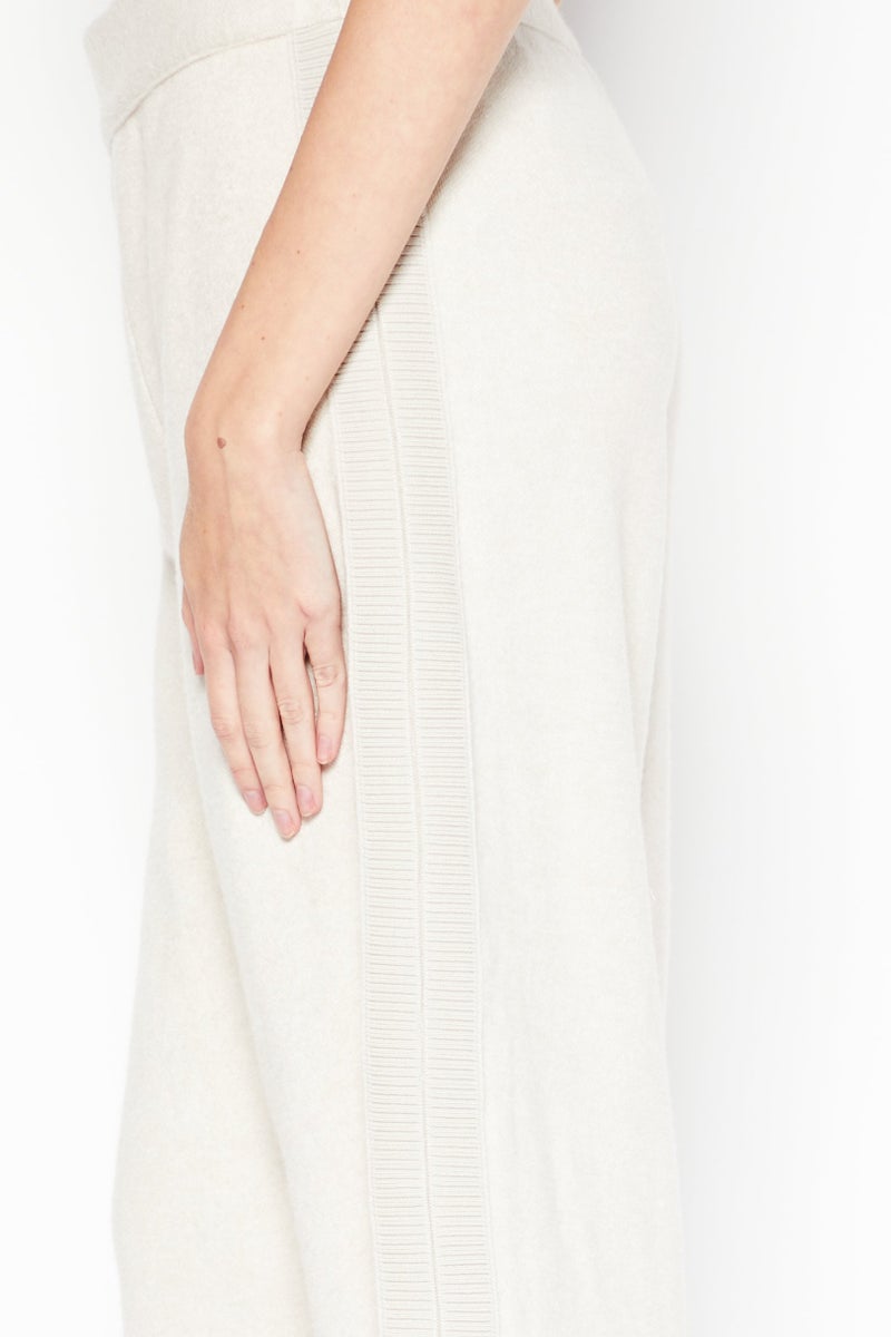DKNY Women Knitted Palazzo Pants, Light Beige - Image 3