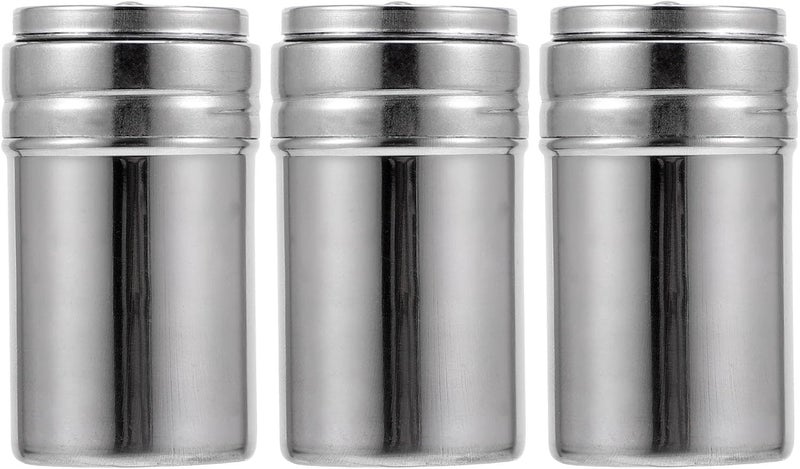 3pcs Stainless Steel Multi-purpose Seasoning Jars Kitchen Spice Containers with Pepper Shaker Function for Home Cooking and Dining - Image 1