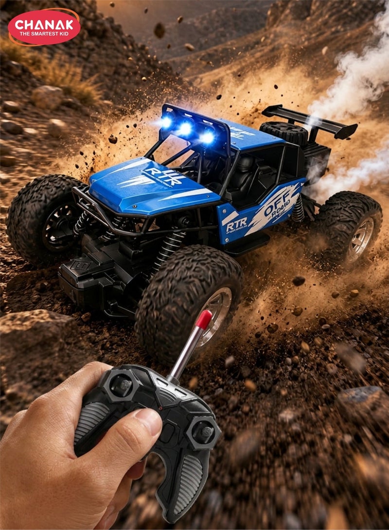 Chanak Explorer Alloy RC Car (1:20 Scale) High-performance 4WD off-road vehicle with shock absorbers, LED lights & rechargeable battery. Durable climbing toy car (Color as per Availability) - Image 1