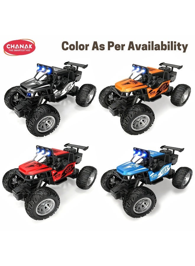 Chanak Explorer Alloy RC Car (1:20 Scale) High-performance 4WD off-road vehicle with shock absorbers, LED lights & rechargeable battery. Durable climbing toy car (Color as per Availability) - Image 3