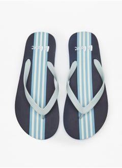 Men's Striped Flip Flops