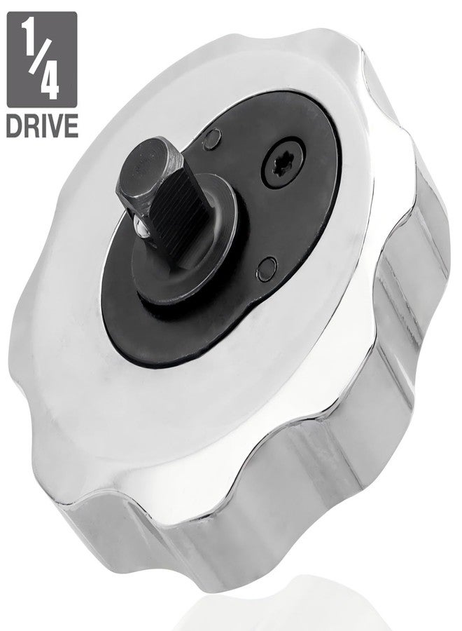 ياكاموز عجلة إبهام صغيرة من ياكاموز، مفك براغي قصير 2 في 1 بمقبس إصبع 1/4، مفك براغي سداسي 1/4، مفتاح براغي للمساحات الضيقة - Image 2