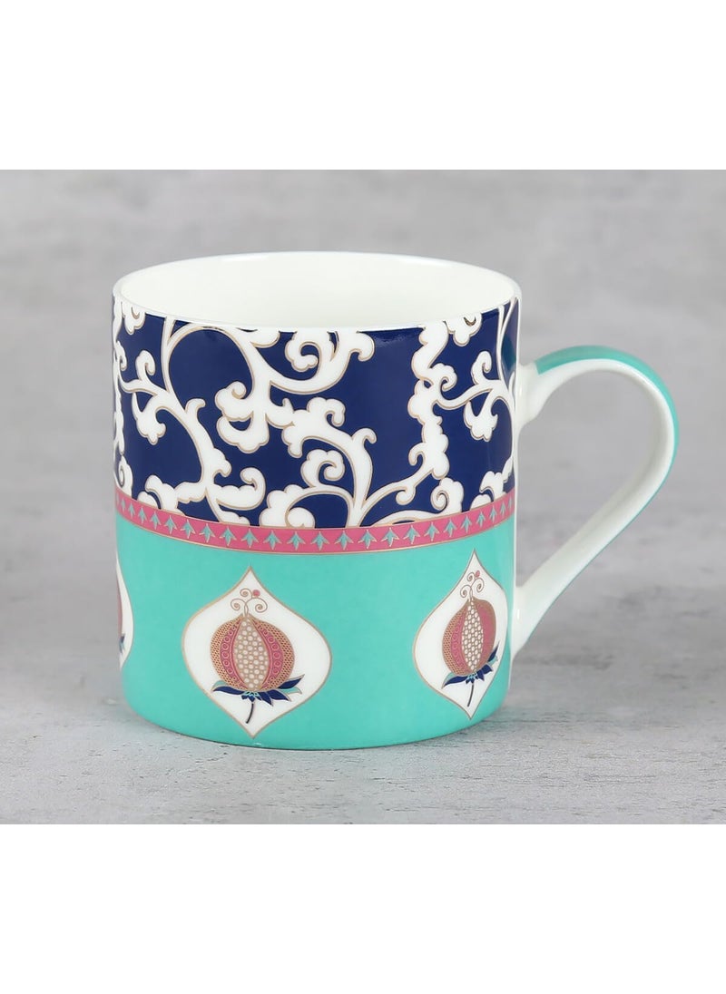 India Circus by Krsnaa Mehta - India Circus by Krsnaa Mehta Artistic Abode Mug Design Tea Cups Set Microwave Safe to Gift to Best Friends 220 ml Set of 6 - Image 1