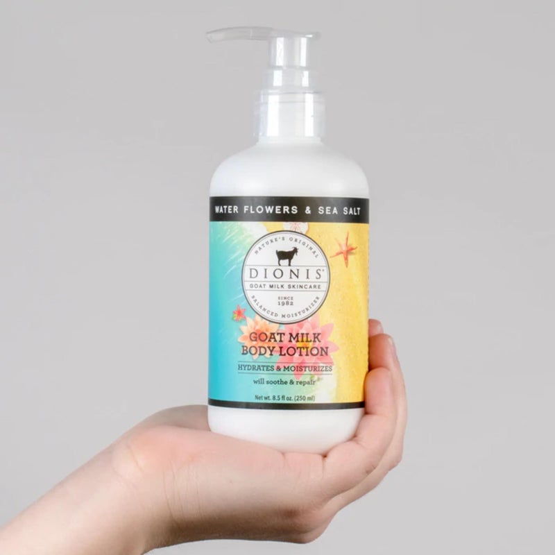 Dionis Goat Milk Hydrating Skincare Scented Cream, Rich & Creamy Daily Moisturizing Water Flowers & Sea Salt Spice Body Lotion For Dry Skin, Made in the USA, Cruelty-Free & Paraben-Free, 8.5 oz Bottle - Image 4