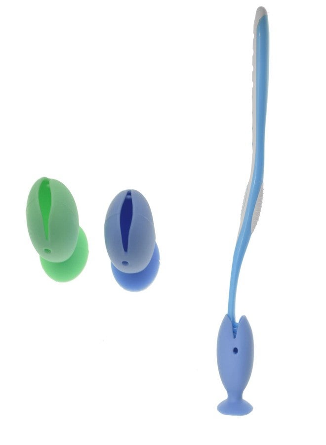 N.C NC 6-Piece Silicone Travel Toothbrush Cover Case with Suction Cap, Toothbrush Holder for Kids, Portable, Durable, Blue, Green - Image 3