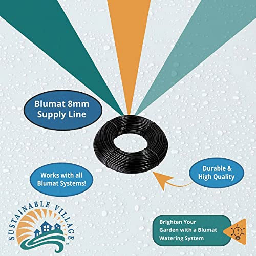 Blumat Drip Irrigation Parts - 8mm Watering Supply Tube for Drip Irrigation System - Flexible and Durable Tubing - 32.8-Ft(10m) - Image 3
