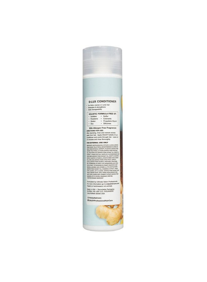 ENJOY Njoy Hair Care Holistic Dlux Conditioner Ph 4.05.0 Hair Conditioner For Damaged Hair Conditioner Curly Hair Products 10 Fl Oz - Image 3