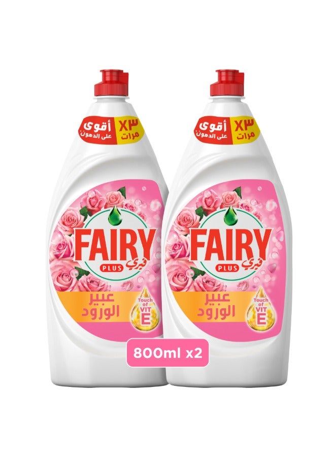 Fairy Rose Bloom Dishwashing Liquid 2 x 800ml - Image 1