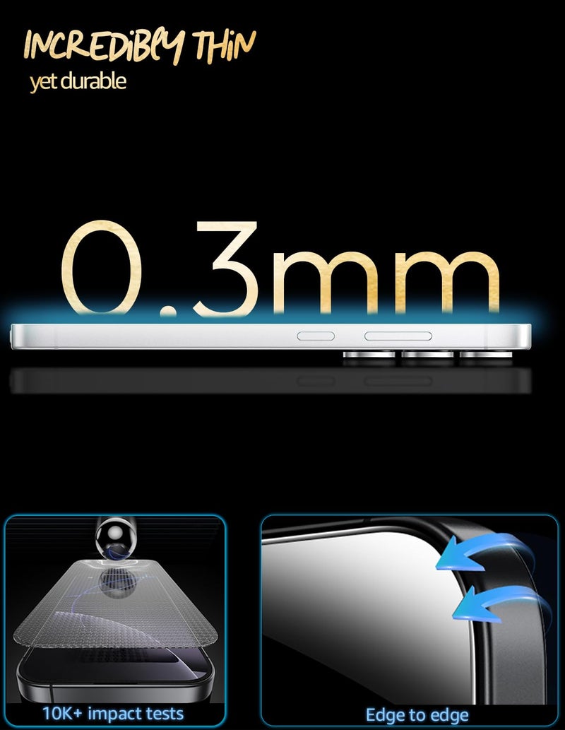 Lensarmor Samsung S24 / S25 Clear Borderless Tempered Glass – Premium Military Grade 9H+ Screen Protector for Galaxy S24 and S25 Series – Ultrasonic Fingerprint Compatible Edge-to-Edge HD Screen Guard - Image 2