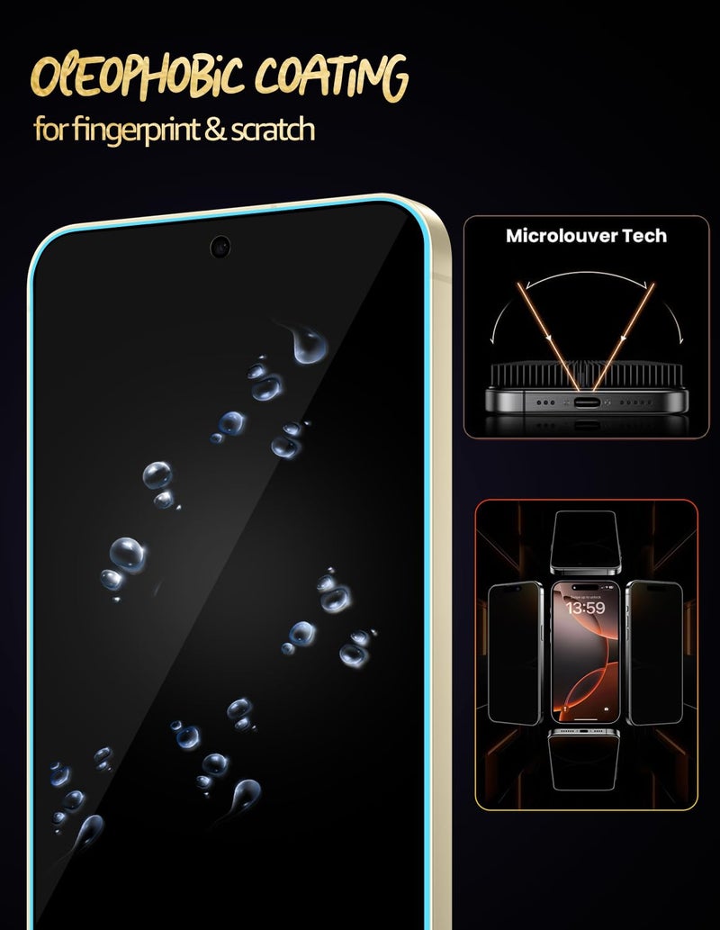 Lensarmor Samsung S24 / S25 Clear Borderless Tempered Glass – Premium Military Grade 9H+ Screen Protector for Galaxy S24 and S25 Series – Ultrasonic Fingerprint Compatible Edge-to-Edge HD Screen Guard - Image 3