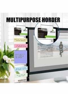 Y&D Monitor Memo Board, 2 Pcs Acrylic Message Boards Clear  - Image 2