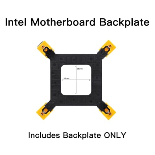 ECKDZMY Universal CPU Cooler Backplate Kit for Intel LGA 1151 1700 1851 1366 Sockets, Plastic Motherboard Mounting Bracket, Upgrade Replacement Base Plate for PC Air & Liquid Coolers - Image 2