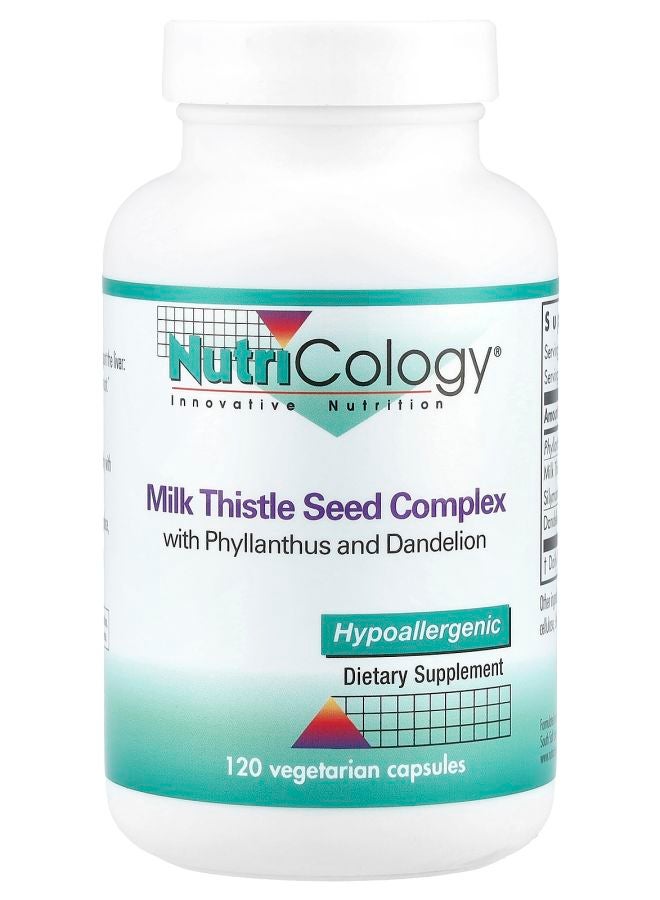 Nutricology Milk Thistle Seed Complex 120 Vegetarian Capsules 