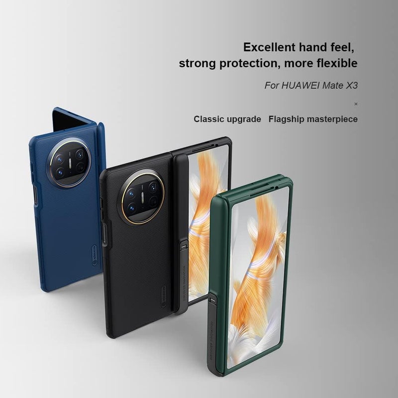 Nillkin Super Frosted Shield Fold With Stand Series Cover Case Designed For Huawei Mate X3 Green - Image 4