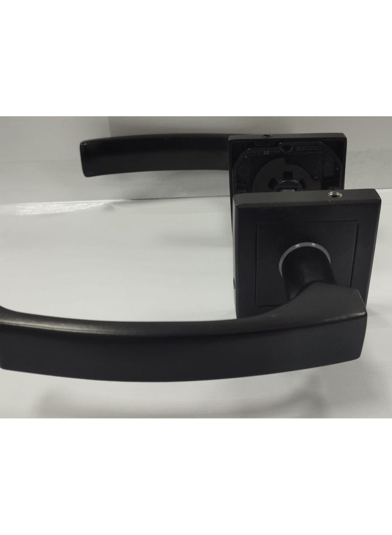 2-Piece Black Room Divider Pull Handle Set  - Image 1