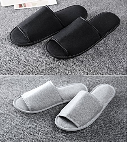 Comfysail Foldable Portable Slippers Washable Open Toe Towelling Slippers with Storage Bag for Spa Travel Hotel/Home Guest 34-43 - Image 4