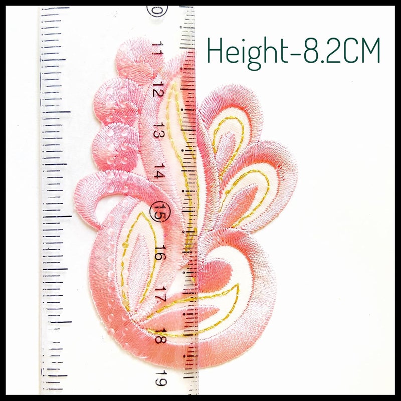 Embroidered Sew onIron on Patches for ClothesSuitsBlouseDupattaSareeJeansBackpack Iron Dress Badge DIY Combo Pack of 12 Piece - Image 4