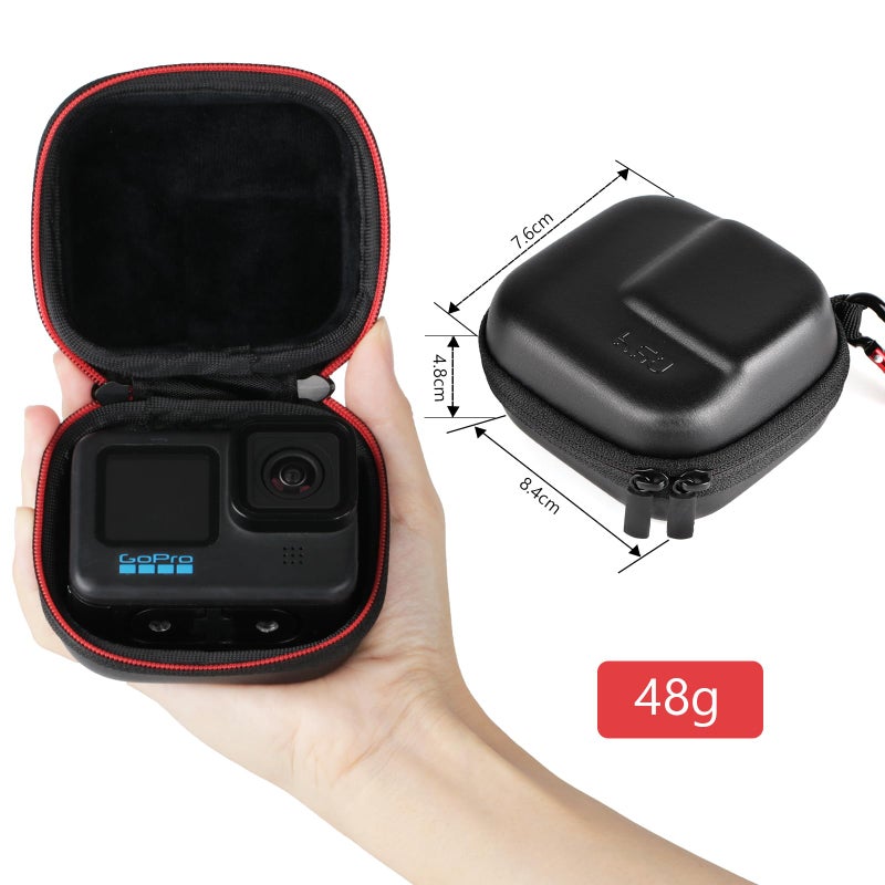HSU Protective Case for GoPro Hero 13/12, Mini Carrying Case Compatible with GoPro Hero 11/10/9/8/7/6/5 Black, AKASO/Campark/YI Action Camera and More, Small Carrying Case - Image 2