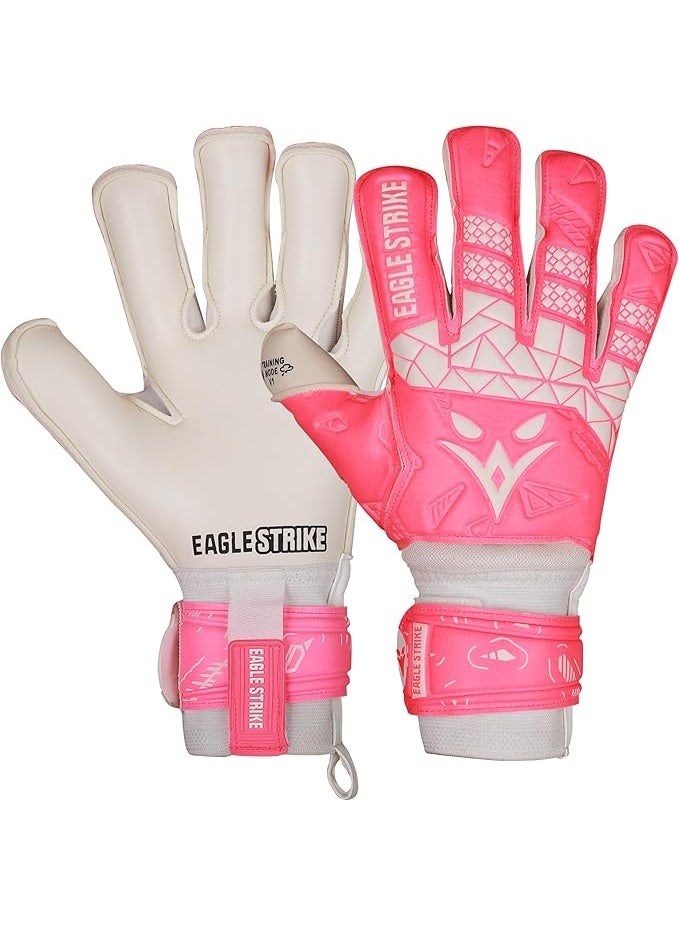 Eagle Strike Goalkeeper Gloves – Professional Goalie Gloves with High-Grip Latex & Removable Finger Protection (Training & Match Use) - Image 1