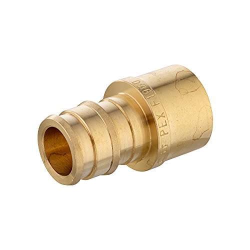 EFIELD Pack of 20 EFIELD Pex A Full Flow Expansion Brass Fitting 12x 12 Female Sweat AdapterF196020 PiecesPEX1960139 - Image 3