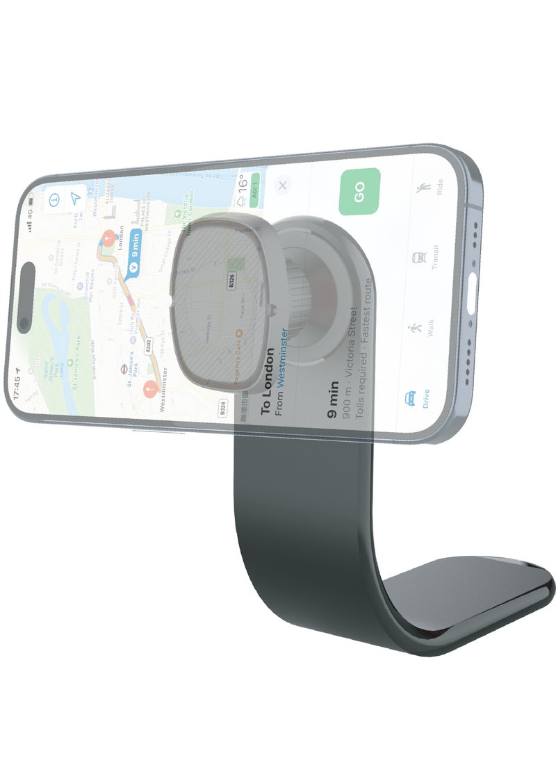 Cat - Cot حامل الهاتف المغناطيسي للسيارة من كات كوت - قاعدة لوحة القيادة دوارة 360°، قوة مغناطيسية قوية، تصميم مرن، متوافق مع جميع الهواتف المحمولة المغناطيسية - Image 2