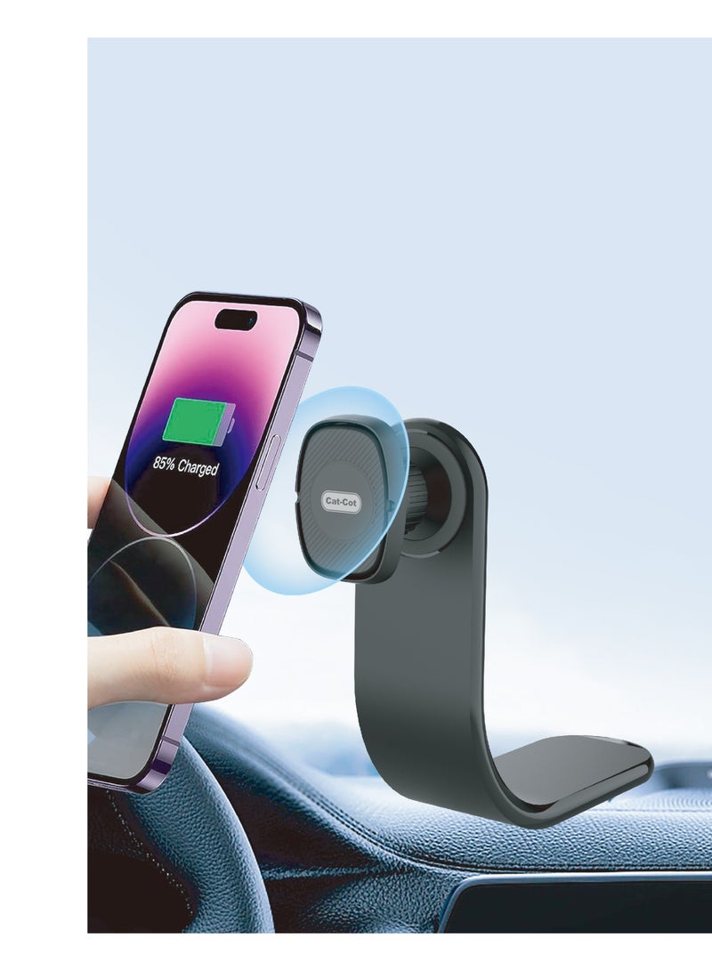 Cat - Cot حامل الهاتف المغناطيسي للسيارة من كات كوت - قاعدة لوحة القيادة دوارة 360°، قوة مغناطيسية قوية، تصميم مرن، متوافق مع جميع الهواتف المحمولة المغناطيسية - Image 3