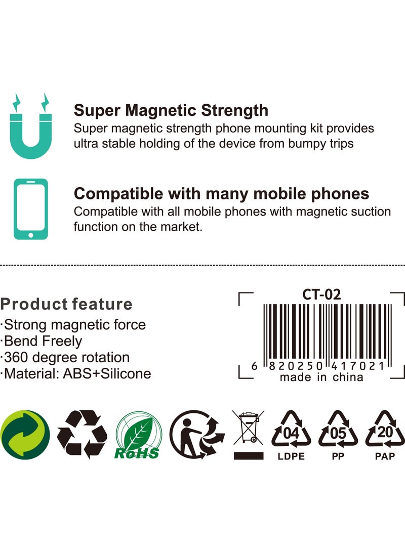 Cat - Cot حامل الهاتف المغناطيسي للسيارة من كات كوت - قاعدة لوحة القيادة دوارة 360°، قوة مغناطيسية قوية، تصميم مرن، متوافق مع جميع الهواتف المحمولة المغناطيسية - Image 4