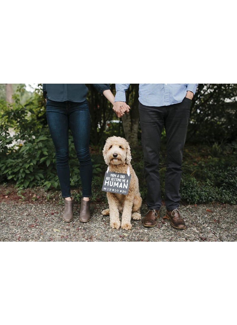 pearhead Pearhead Pets Baby Announcement Chalkboard Photo Prop Sign Mom  Dad Are Getting Me A Human Chalkboard Pregnancy Announcement Sign Dog Or Cat Announcement Board  - Image 5
