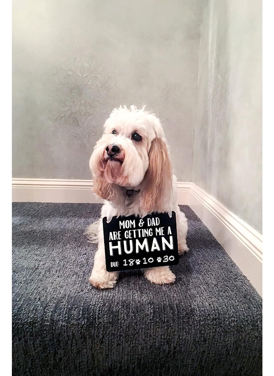 pearhead Pearhead Pets Baby Announcement Chalkboard Photo Prop Sign Mom  Dad Are Getting Me A Human Chalkboard Pregnancy Announcement Sign Dog Or Cat Announcement Board  - Image 3