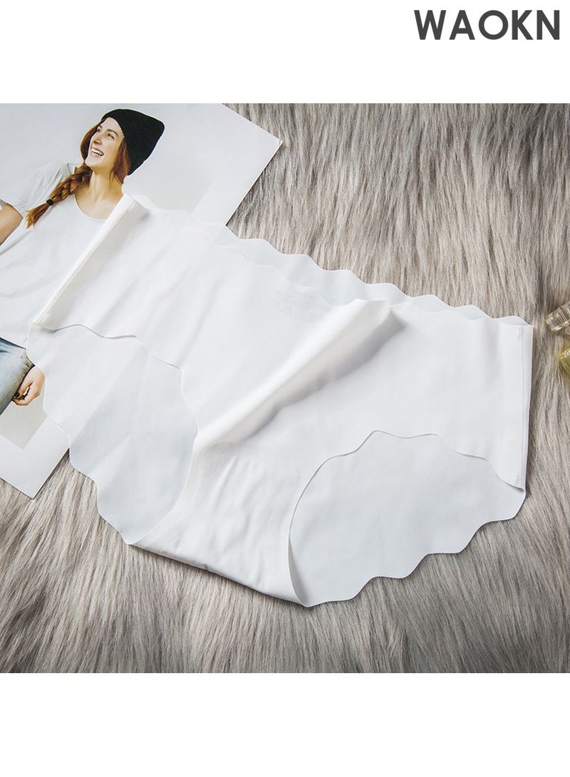 WAOKN 5 Pack Women’s Seamless Cheeky Hipster Underwear No Show Panties Invisibles Breathable Briefs Soft Stretch Bikini Lingerie Breathable and Non stuffy Fashion Anti-Chafing Stretch Cotton, Breathable Stretch Cotton Moisture-Wicking Underwear - Image 4