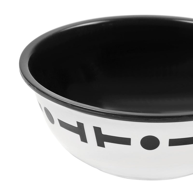 Cutting EDGE Cutting EDGE Double Color Big Bowl for Snacks Kitchen Serving Food Bowl 300ml Capacity Pack of 12 Black - Image 4