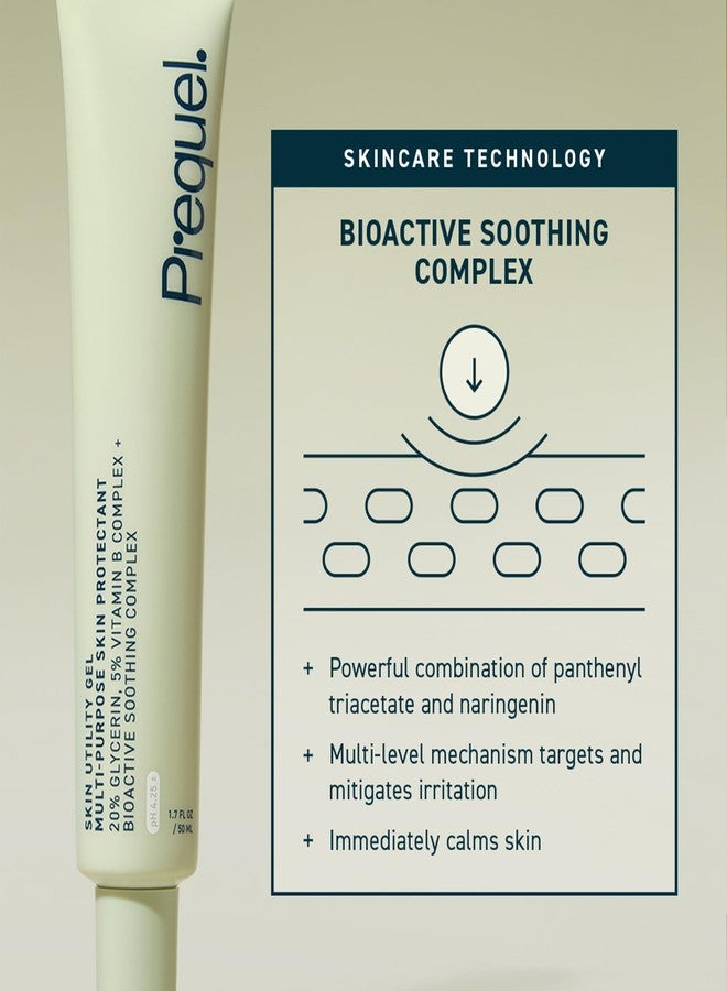 Prequel Skin Utility Gel, Moisturizing Protectant. Lightweight Multi-Purpose Face and Body Cream for Dry Skin, Hand Cream for Cracked Hands. Soothing Barrier Support with 20% Glycerin - Image 3