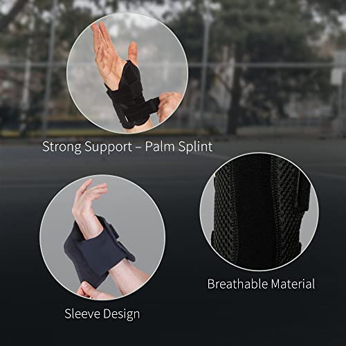 BraceUP Wrist Splint for Carpal Tunnel Right Left Hand Wrist Support for Women and Men, Daytime and Night Use, Wrist Brace for Pain Relief and Arthritis - Left Wrist (L/XL) - Image 5