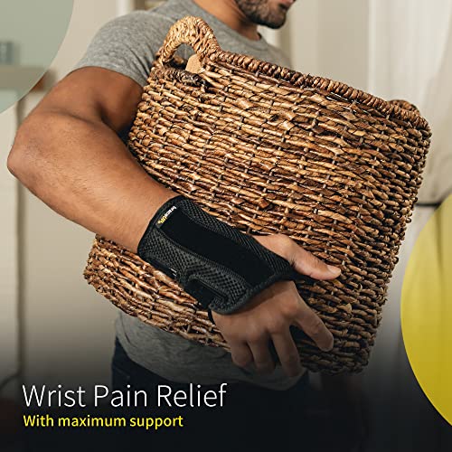 BraceUP Wrist Splint for Carpal Tunnel Right Left Hand Wrist Support for Women and Men, Daytime and Night Use, Wrist Brace for Pain Relief and Arthritis - Left Wrist (L/XL) - Image 2